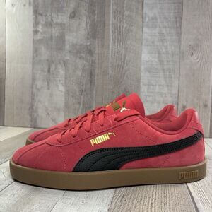 Puma Club II Era Sneakers Casual Shoes Suede Women's Size 7.5 I Girls' 6 Red